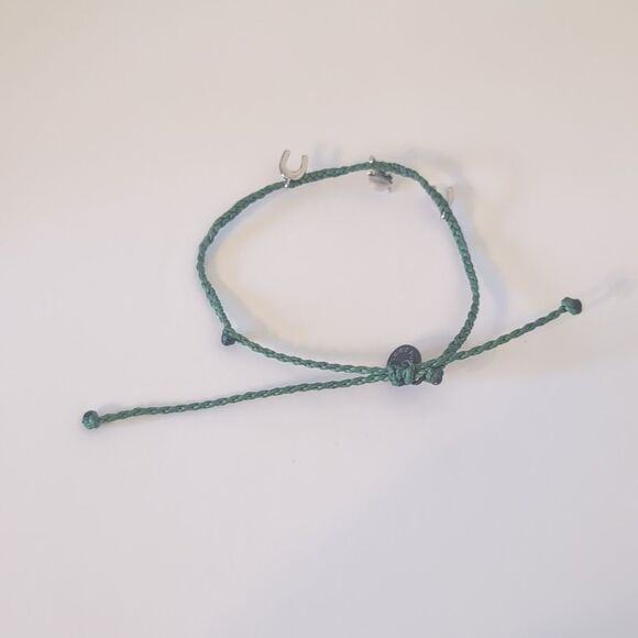 797 Pura Vida Green Charm Multi Strand Adjustable Slider Bracelet - Picture 4 of 4